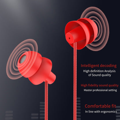 EN3900 3.5mm Plug In-Ear Wired Control Earphone with Mic(Red) - In Ear Wired Earphone by PMC Jewellery | Online Shopping South Africa | PMC Jewellery