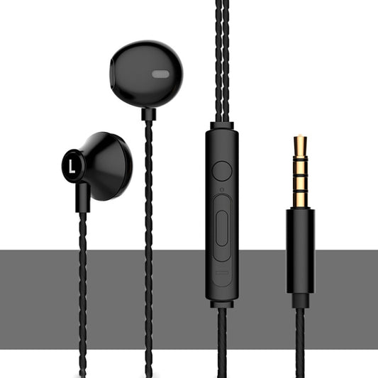 2 PCS TS720 3.5mm Heavy Bass Metal Earbud Wired Earphone(Black) - Normal Style Earphone by PMC Jewellery | Online Shopping South Africa | PMC Jewellery