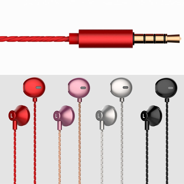 2 PCS TS720 3.5mm Heavy Bass Metal Earbud Wired Earphone(Black) - Normal Style Earphone by PMC TechLife | Online Shopping South Africa | PMC TechLife
