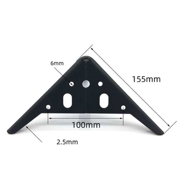 LH-XY-0010 Sofa Cabinet Metal Leg Furniture Leg, Height: 12cm(Gun Black) - Furniture Accessories by PMC TechLife | Online Shopping South Africa | PMC TechLife