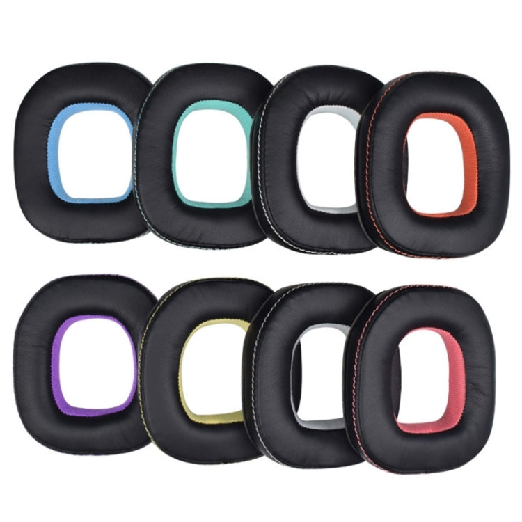 2pcs Sponge Earpad For Logitech Astro A50 Gen3/Gen4 Headset(Black+Orange) - Earmuff & Pad by PMC TechLife | Online Shopping South Africa | PMC TechLife | Buy Now Pay Later Mobicred