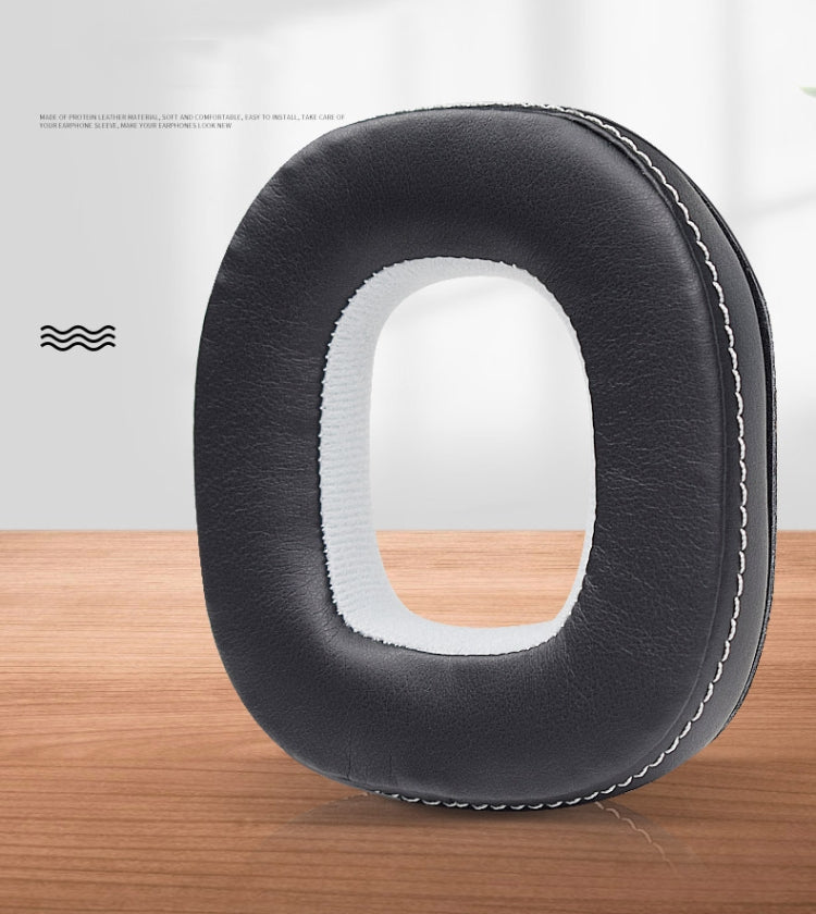 2pcs Sponge Earpad For Logitech Astro A50 Gen3/Gen4 Headset(Black+Orange) - Earmuff & Pad by PMC TechLife | Online Shopping South Africa | PMC TechLife | Buy Now Pay Later Mobicred