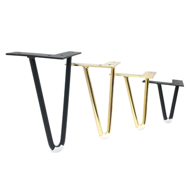 LH-S0006 Metal Furniture Support Legs, Height: 15cm(Titanium) - Furniture Accessories by PMC TechLife | Online Shopping South Africa | PMC TechLife