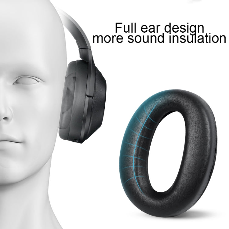 1 Pair PU Leather Earpads for Sony WH-1000XM4, Color: Black+Buckle - Earmuff & Pad by PMC TechLife | Online Shopping South Africa | PMC TechLife