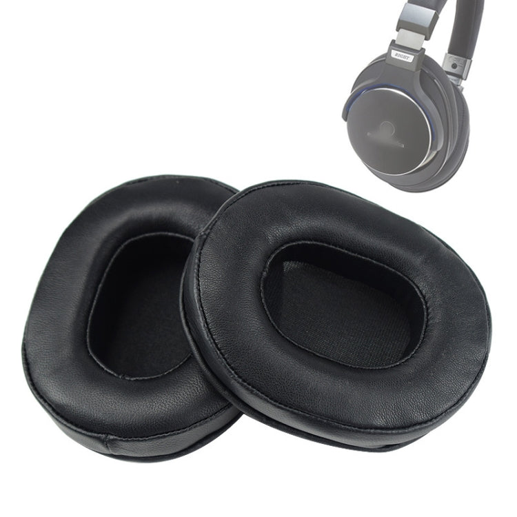 1 Pair Sponge Earmuff for Audio-Technica ATH-M50 / M40 / M50X / MSR7, Color: Sheepskin-Black - Earmuff & Pad by PMC Jewellery | Online Shopping South Africa | PMC Jewellery