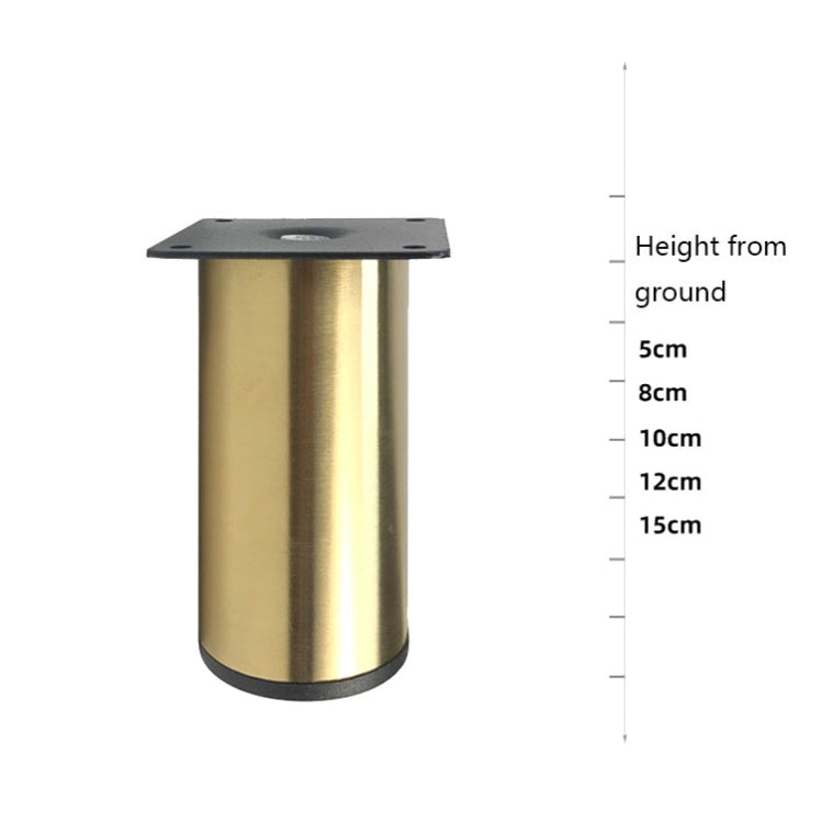 LH-OU050 Thickened Stainless Steel Furniture Support Legs, Height: 12cm(Matte Black) - Furniture Accessories by PMC TechLife | Online Shopping South Africa | PMC TechLife
