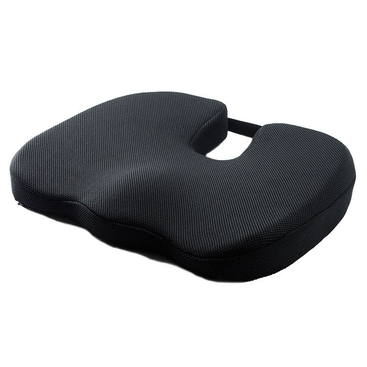 QFC-023 U-shaped Slow Rebound Memory Foam Car Seat Cushion(Black) - Seat Accessories by PMC Jewellery | Online Shopping South Africa | PMC Jewellery