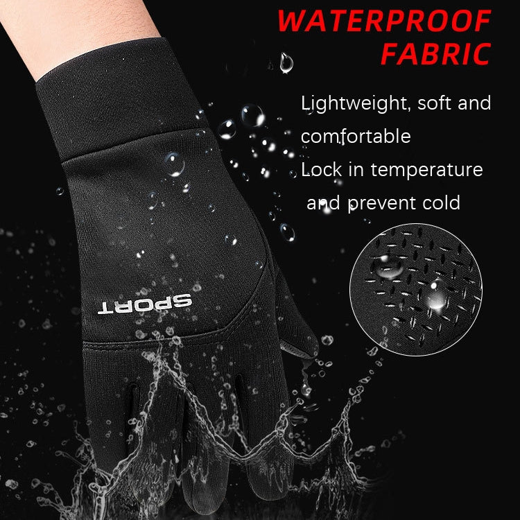 Outdoor Sports Velvet Anti-Slip Glove, Size: XL(Black) - Full Finger Gloves by PMC TechLife | Online Shopping South Africa | PMC TechLife