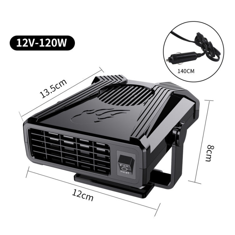 12V Car Heater Fan Defrost Defogger(Black) - Heating & Fans by PMC Jewellery | Online Shopping South Africa | PMC Jewellery