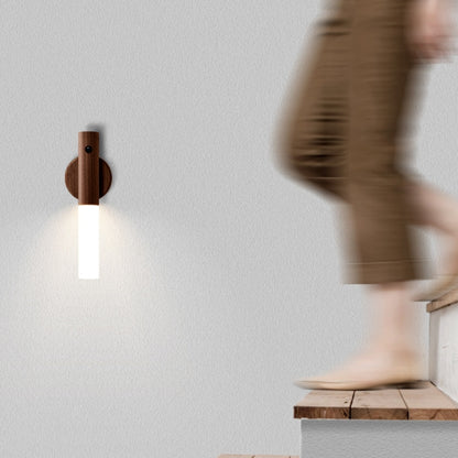 Home Intelligent Corridor Human Body Induction LED Night Light(Walnut Color) - Sensor LED Lights by PMC Jewellery | Online Shopping South Africa | PMC Jewellery