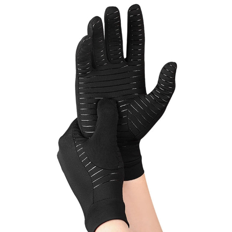 Copper Fiber Pressure Sports Fitness Anti-Slip Gloves, Size: L - free shipping - PMC TechLife - Order now!