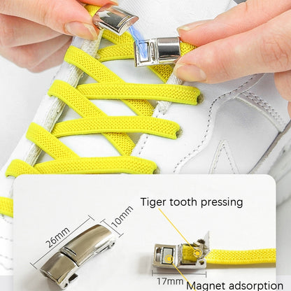 SLK28 Metal Magnetic Buckle Elastic Free Tied Laces, Style: Colorful  Magnetic Buckle - shoelaces by PMC Jewellery | Online Shopping South Africa | PMC Jewellery