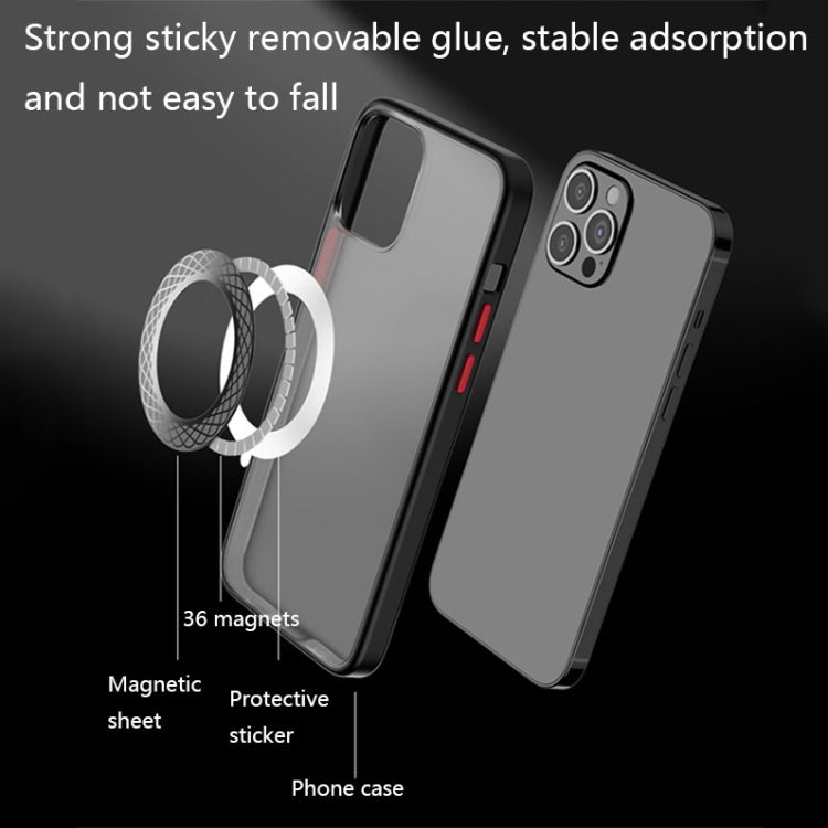 2 PCS T12 Stripe Pattern Magnetic Suction Wireless Charger Magnetic Sheet(Black) - Hand-Sticking Bracket by PMC TechLife | Online Shopping South Africa | PMC TechLife