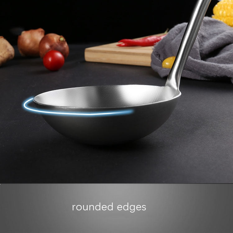 304 Stainless Steel Wooden Handle Kitchenware Kitchen Equipment, Style: Rice Spoon - Cooking Tools by PMC TechLife | Online Shopping South Africa | PMC TechLife | Buy Now Pay Later Mobicred