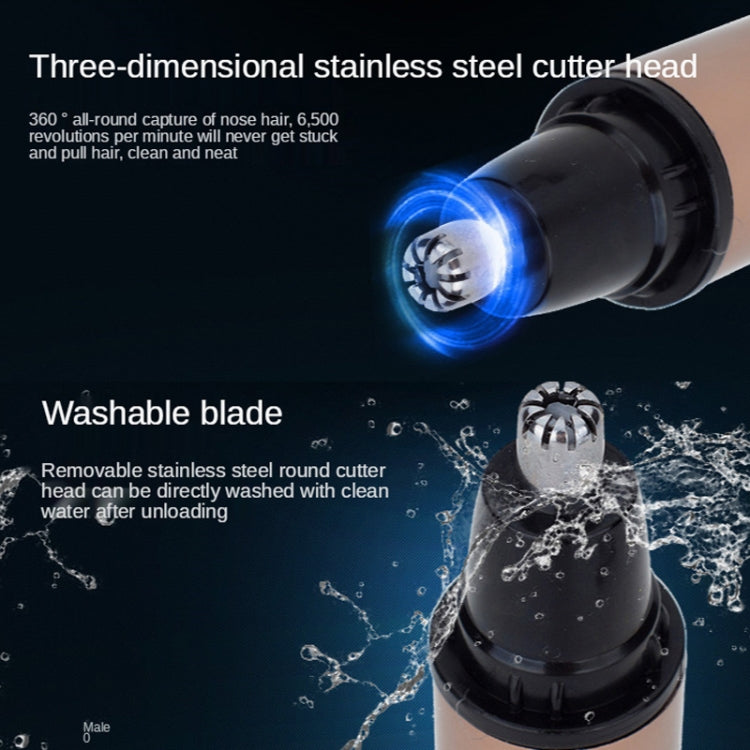 Electric Nose Hair Trimmer USB Rechargeable Eyebrow Trimmer Shaver( Gold) - free shipping - PMC TechLife - Order now!