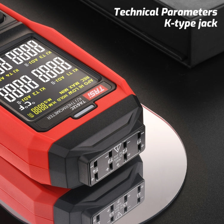 TASI Contact Temperature Meter K-Type Thermocouple Probe Thermometer, Style: TA612C 4 Channels - Thermostat & Thermometer by TASI | Online Shopping South Africa | PMC Jewellery