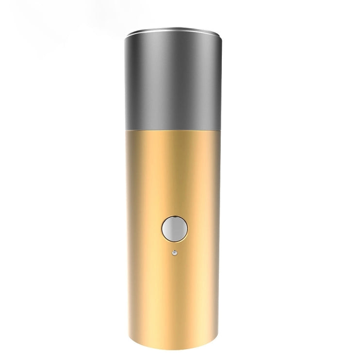 BT201 Small Steel Gun Flashlight Bluetooth Speaker Outdoor Waterproof Metal Small Speaker(Gold) - Waterproof Speaker by PMC Jewellery | Online Shopping South Africa | PMC Jewellery