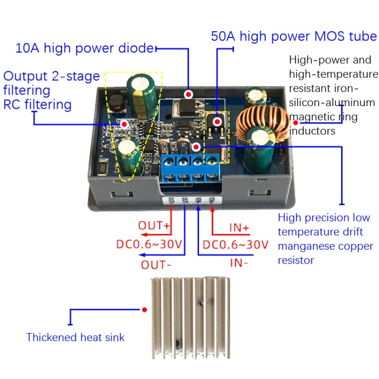 5-30V Adjustable DC Voltage Regulator Power Module Solar Charge - Other Accessories by PMC TechLife | Online Shopping South Africa | PMC TechLife