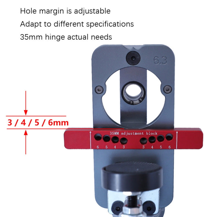 6 PCS / Set 35mm Hinge Open Hole Cabinet Door Plate Hinge Packed Locator - Others by PMC Jewellery | Online Shopping South Africa | PMC Jewellery