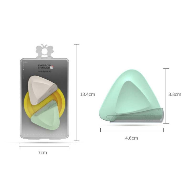 2 PCS/Box Small Triangular Eyebrow Trimmer(White + Purple) - free shipping - PMC TechLife - Order now!