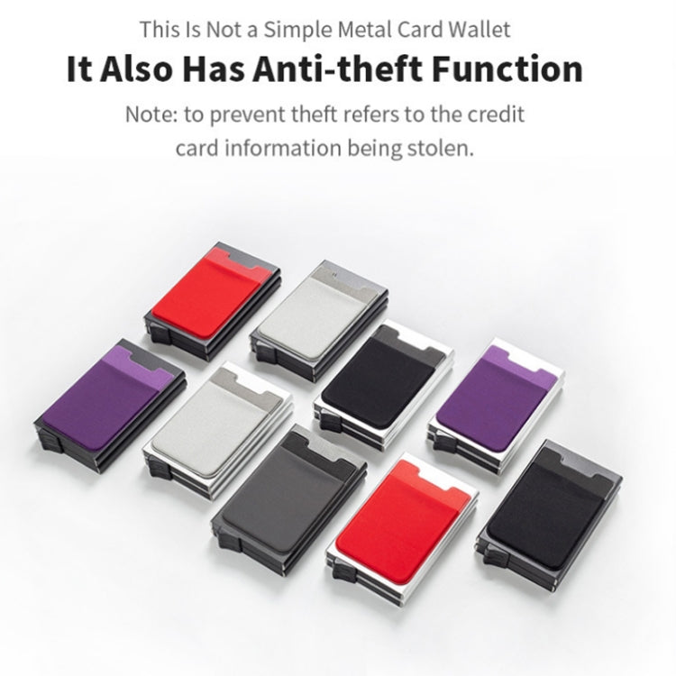 RFID Aluminum Alloy Anti-Degaussing Coin Card Holder(Black) - free shipping - PMC TechLife - Order now!