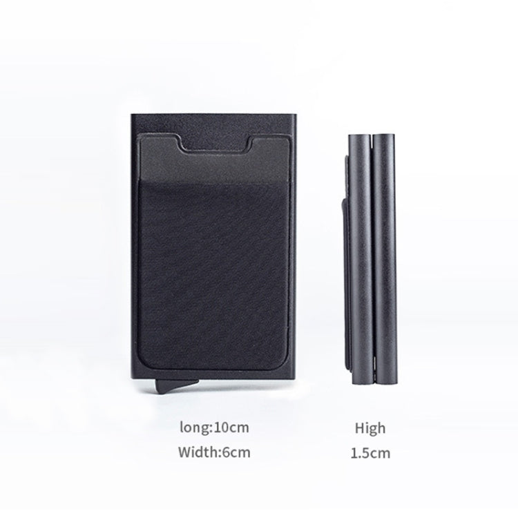 RFID Aluminum Alloy Anti-Degaussing Coin Card Holder(Black Grey) - free shipping - PMC TechLife - Order now!