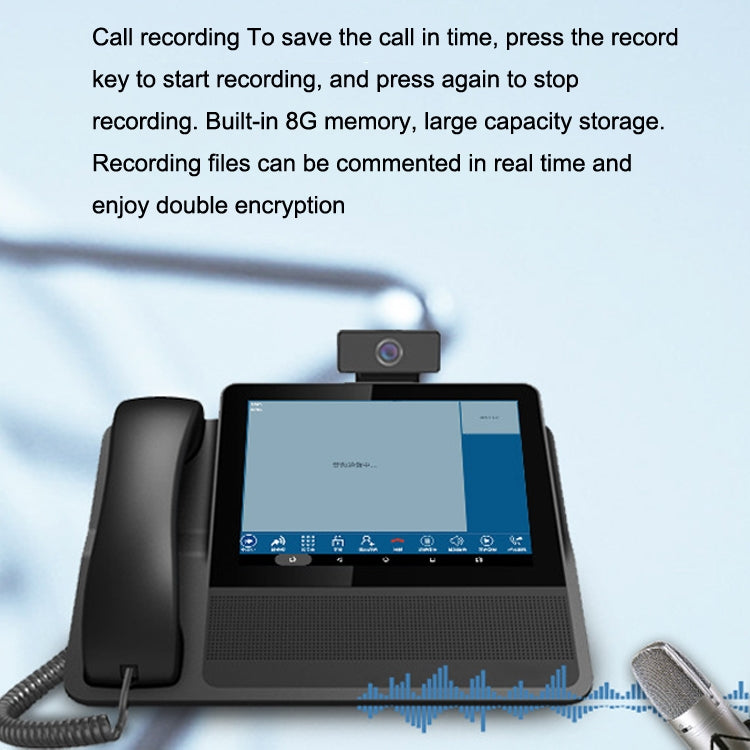 S09 8 Inch HD Audio And Video Conference 6 SIP Line PSP Line PSTN/VOIP IP Business Office Phone - Smart Rings / Smart Telephones by PMC TechLife | Online Shopping South Africa | PMC TechLife
