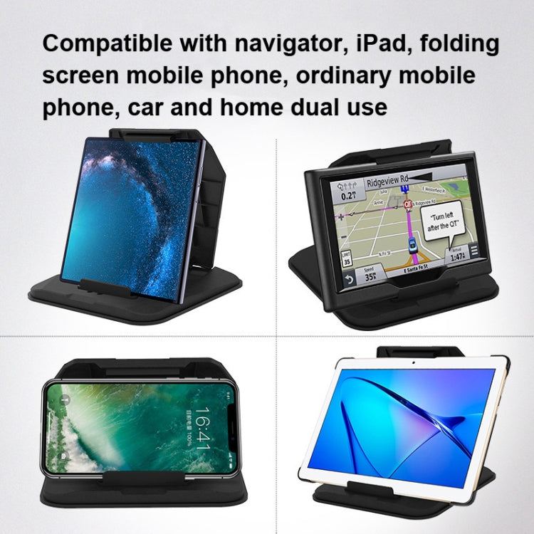 Car Sunshade Anti-Reflective Phone Tablet Holder Compatible with Folding Screen Phones(Matte Black) - Car Holders by PMC Jewellery | Online Shopping South Africa | PMC Jewellery