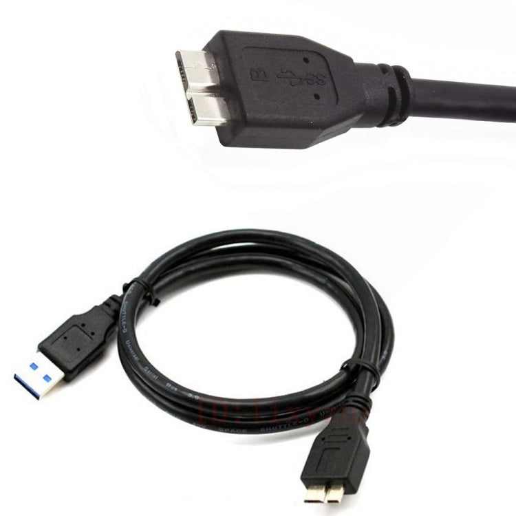 USB 3.0 Male To Micro USB HDD Data Cord For External Mobile HDD,Cable Length:1.8m(Black) - USB 3.0 by PMC Jewellery | Online Shopping South Africa | PMC Jewellery