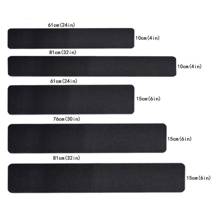 15 PCS PEVA  Rubber Non-marking Step Non-slip Tape,Size:  10 x 60cm(Gravel Black) - Adhesives & Sealers by PMC TechLife | Online Shopping South Africa | PMC TechLife