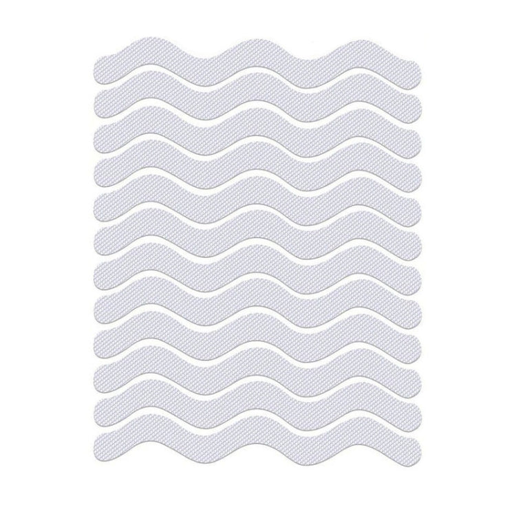 24pcs /Bag Wavy Shaped Safety Bathtub Non-Slip Sticker, Specification:  1.3 x 18cm(Transparent) - Adhesives & Sealers by PMC Jewellery | Online Shopping South Africa | PMC Jewellery