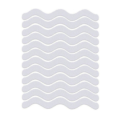 24pcs /Bag Wavy Shaped Safety Bathtub Non-Slip Sticker, Specification:  1.3 x 18cm(Transparent) - Adhesives & Sealers by PMC Jewellery | Online Shopping South Africa | PMC Jewellery