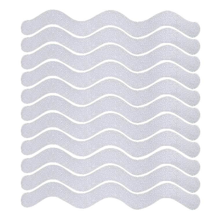 24pcs /Bag Wavy Shaped Gravel Pattern Bathtub Non-Slip Sticker, Specification: 1.3 x 18cm(Transparent) - Adhesives & Sealers by PMC Jewellery | Online Shopping South Africa | PMC Jewellery