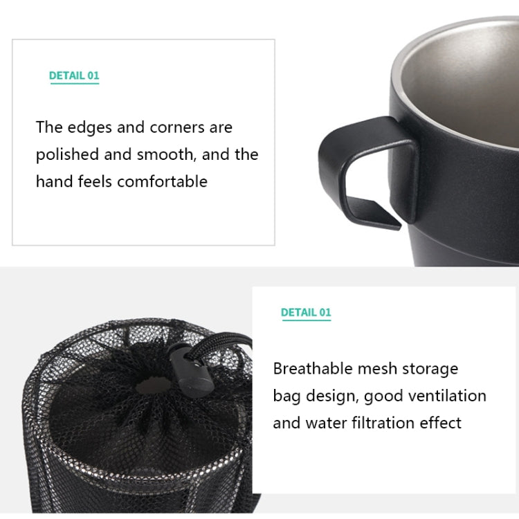 CLS 4 in 1 Outdoor 304 Stainless Steel Camping Cup(300ml) - free shipping - PMC TechLife - Order now!