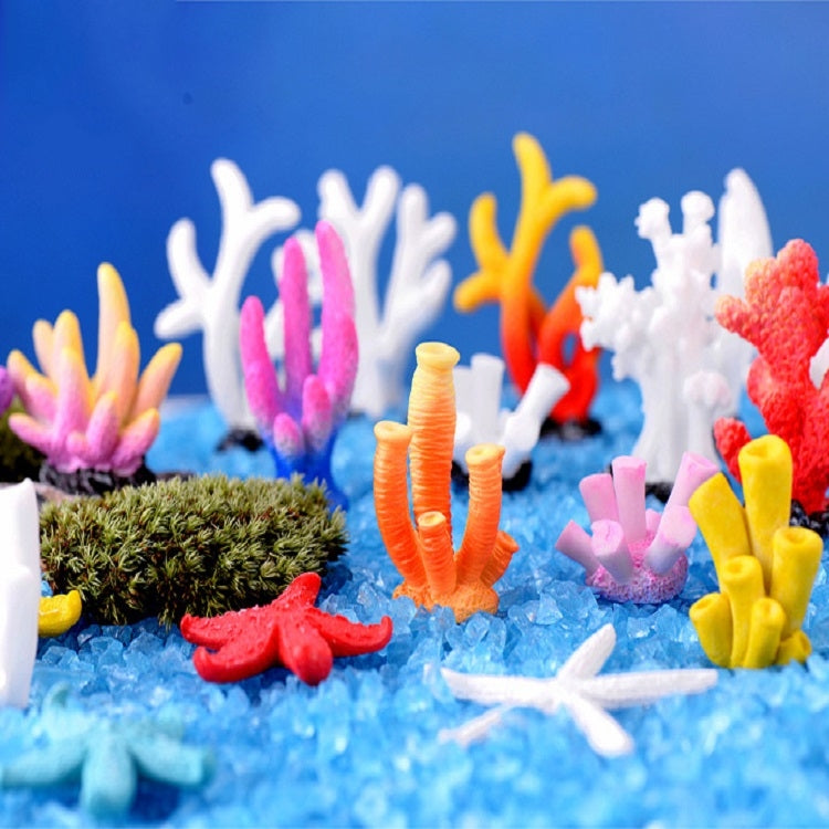 10 PCS Simulation Resin Coral Aquarium Fish Tank Small Ornaments, Colour: No. 7 White - Fish Tank Decoration by PMC TechLife | Online Shopping South Africa | PMC TechLife