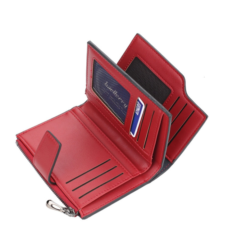 Baellerry N5013 Ladies Cropped Wallet Multi-Card Slot Zipper Buckle Coin Purse(Grey) - free shipping - PMC TechLife - Order now!