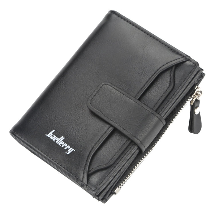 Baellerry D3218 Men Short Multi-Card Slot Zipper Wallet Large Capacity Card Holder(Black) - Wallets by Baellerry | Online Shopping South Africa | PMC TechLife | Buy Now Pay Later Mobicred