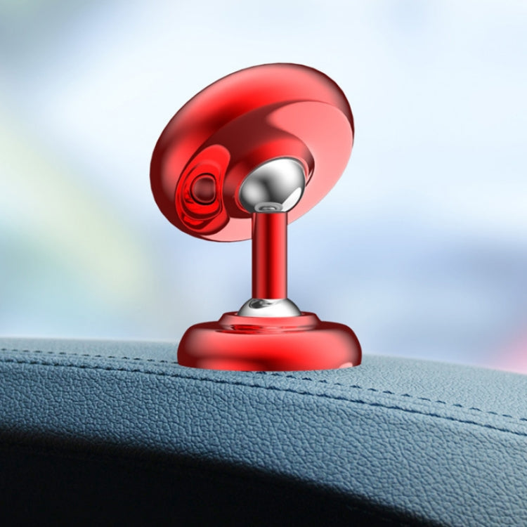 Car Aluminum Alloy Magnetic Mobile Phone Holder, Colour: Red (Luminous) - Car Holders by PMC Jewellery | Online Shopping South Africa | PMC Jewellery