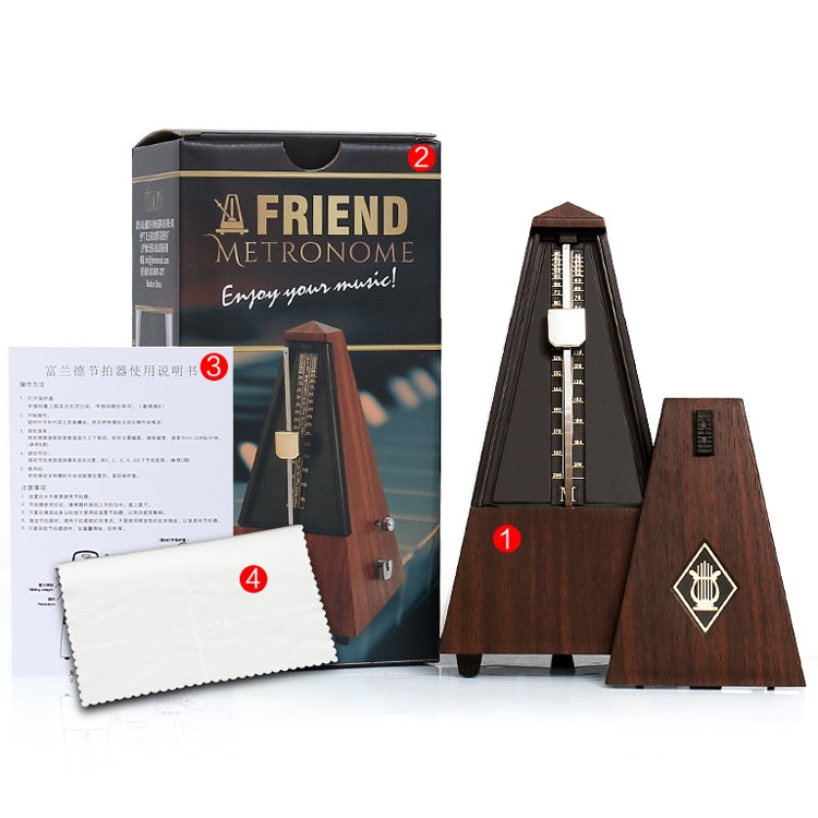 FRIEND Tower Mechanical Terrace Piano Guitar Violin Universal Rhythm Instrument(Tower Teak Color) - Stringed Instruments by PMC TechLife | Online Shopping South Africa | PMC TechLife