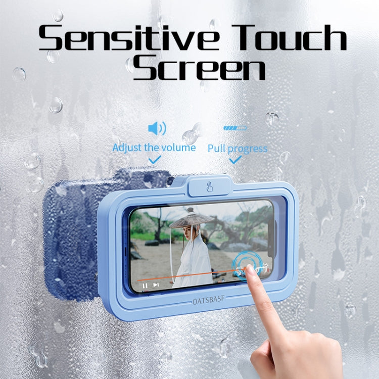Oatsbasf  Bathroom Waterproof Phone Case Holder Shower Phone Box Wall Mount Phone Holder(White) - free shipping - PMC TechLife - Order now!