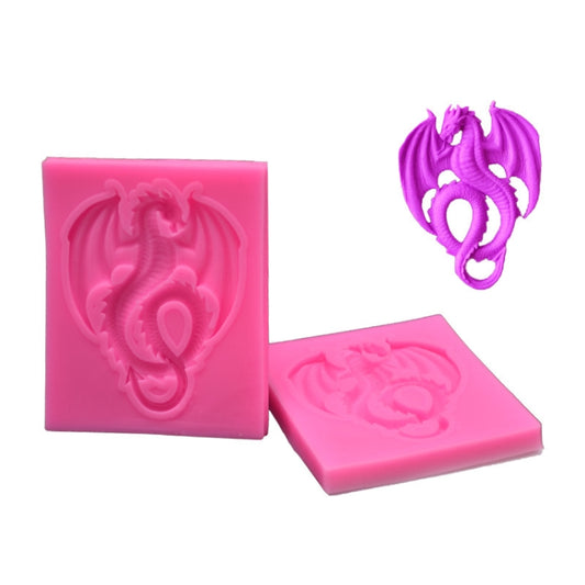 2 PCS Pterodactyl Chocolate Cake Clay Decoration DIY Silicone Mold(Large Pink) - Arts & Crafts by PMC Jewellery | Online Shopping South Africa | PMC Jewellery