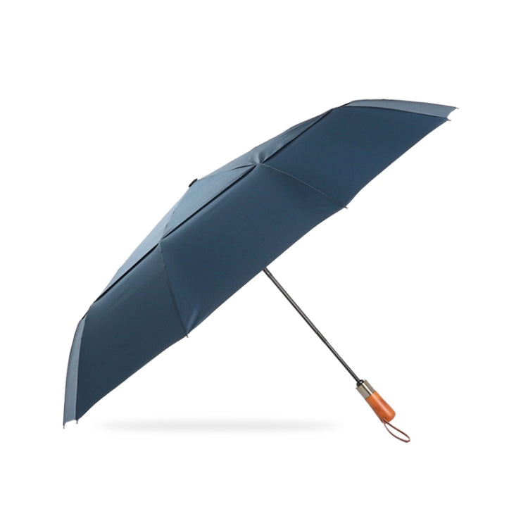 PARACHASE Ten-bone Double-layer Large Windproof Business Automatic Folding Umbrella(Navy) - free shipping - PMC TechLife - Order now!