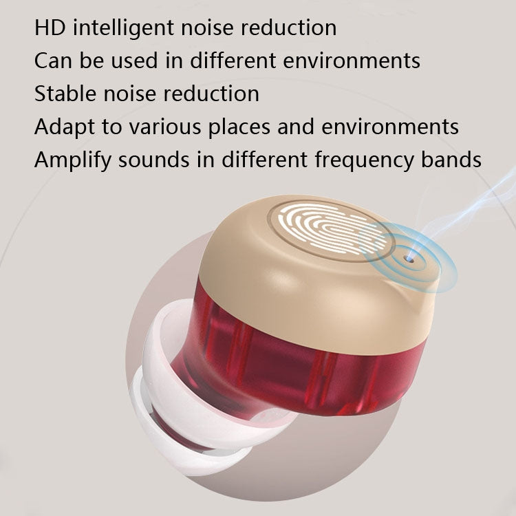 Older Young Sound Amplifier Sound Collector Hearing Aid(Red Blue) - free shipping - PMC TechLife - Order now!