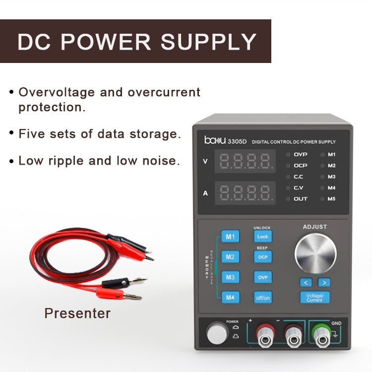 BAKU BA-3305D 5A/30V CNC DC High Power Supply(EU Plug) - free shipping - PMC TechLife - Order now!