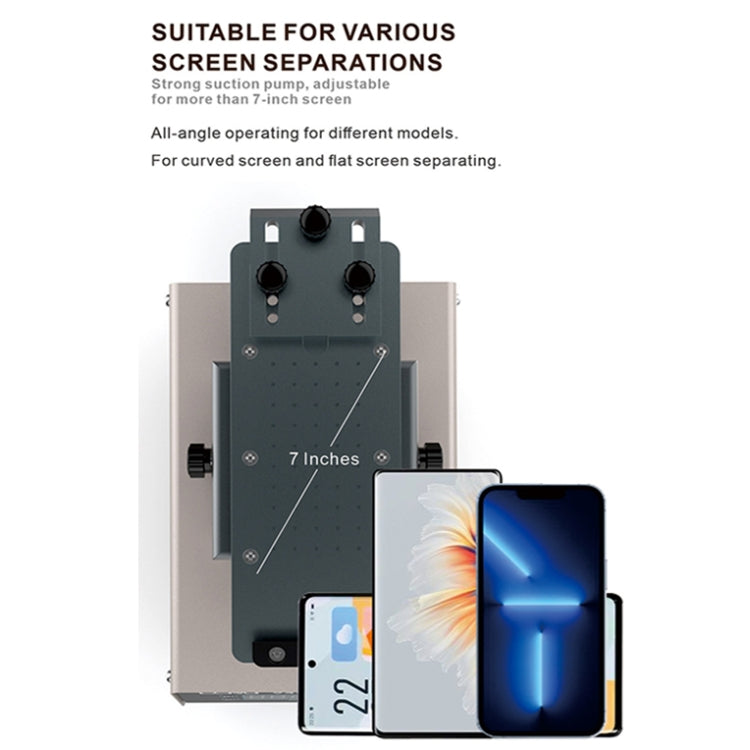 BAKU BA949C Heated 360-degree Rotating Fast LCD Screen Splitter(EU Plug 220V) - free shipping - PMC TechLife - Order now!