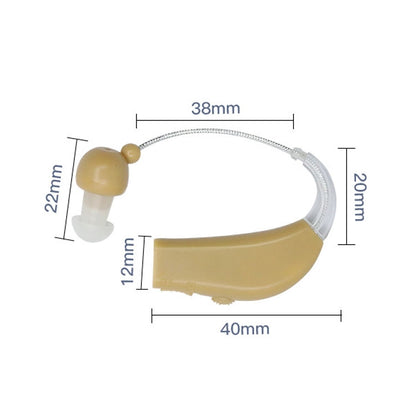 Elderly Use Can Charge Sound Amplifier Hearing Aid, Specification: EU Plug(Blue Double Machine+White Charging Bin) - Hearing Aids by PMC Jewellery | Online Shopping South Africa | PMC Jewellery