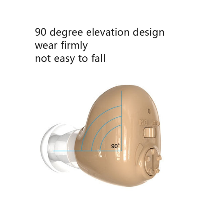 Elderly Sound Amplifier Portable Ear Canal Rechargeable Hearing Aid, Specification: US Plug(Skin Color) - Hearing Aids by PMC TechLife | Online Shopping South Africa | PMC TechLife
