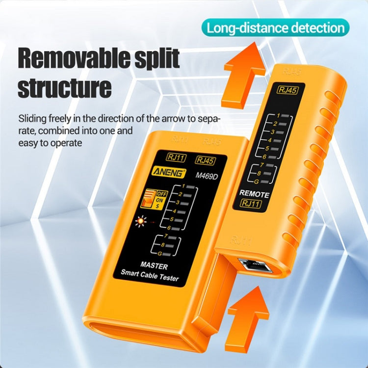 ANENG 2 PCS Multifunctional Network Cable Crystal Head Unilateral Detector, Random Color Delivery - free shipping - PMC TechLife - Order now!