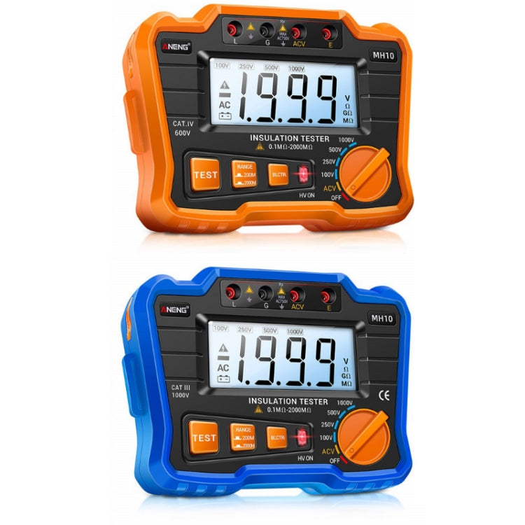 ANENG MH10 Digital High Precision Insulation Resistance Tester(Blue) - free shipping - PMC TechLife - Order now!