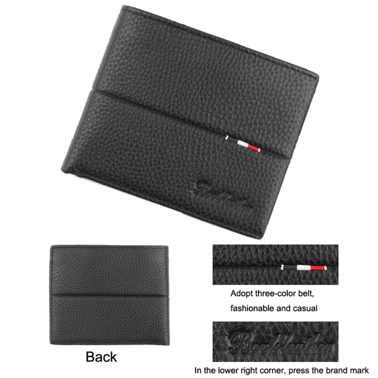 Baweisi A-6595-1 Men Casual Short RFID Wallet Multifunctional Card Holder - Antimagnetic RFID Package by Baweisi | Online Shopping South Africa | PMC TechLife | Buy Now Pay Later Mobicred